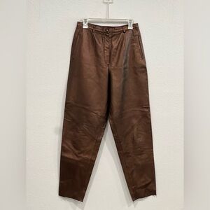 Vintage 80’s Brown Leather Pants